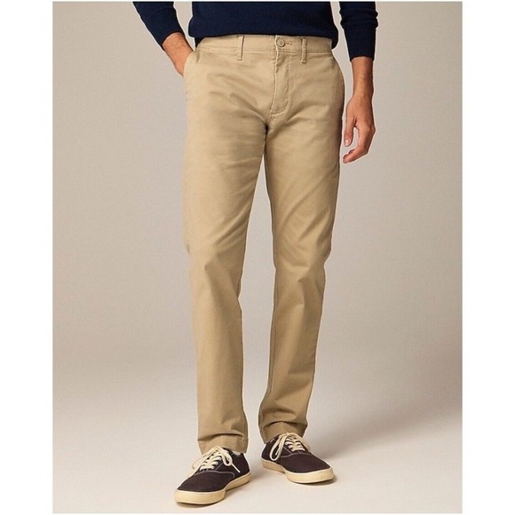 NWOT J.CREW Men's Slim Fit Classic Chinos, 34/32 - Picture 1 of 10